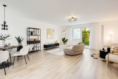 Renovierte 2-Zimmer Gartenwohnung in München-Bogenhausen | Frisch renoviert | Sanierte Wohnanlage