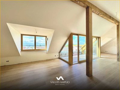 Schicke 2-Zi-Wohnung in Loft-Charakter mit Dachterrasse inkl. Seeblick