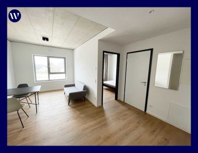 2 Zimmer-Apartment: Möbliertes Wohn- und Schlafzimmer, Einbauküche + Duschbad