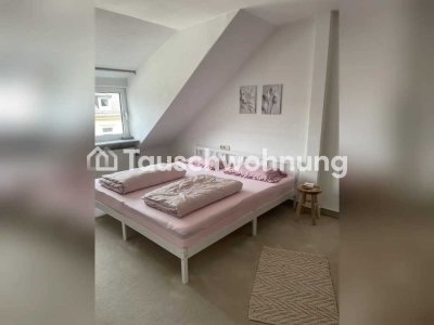 Tauschwohnung: Frankfurt Innenstadt: Großzügige Dachgeschoss Wohnung