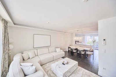 Luxus Designer-Reihenhaus in Nymphenburg – möbliertes Wohnen auf Zeit mit Terrasse & 2 Balkonen
