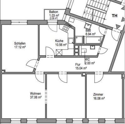 Schöne 4-Zimmer-Wohnung im renovierten Altbau
