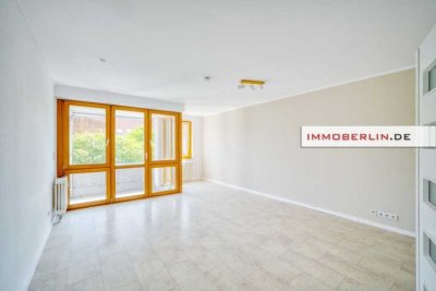 IMMOBERLIN.DE - Helle Wohnung mit Südloggia & Pkw-Stellplatz nahe Campus & Klinikum Buch