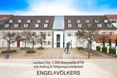 Landau-City: 3 ZKB Maisonette-ETW mit Aufzug & Tiefgaragenstellplatz!