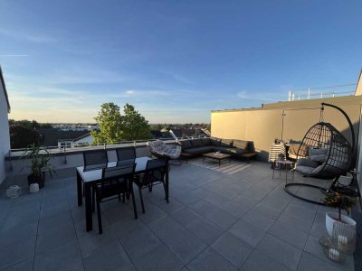 Attraktive 3-Zimmer-Neubauwohnung mit Dachterrasse und Tiefgaragenstellplatz