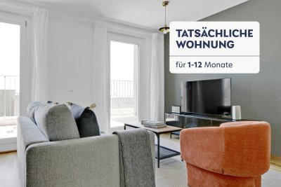 Neubau mit Stil! 3 Zimmer mit Balkon und hipper Wohnküche! Sowie Parkett, Badewanne und Ausblick (VIE189)