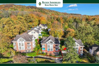 Gepflegte 3-Zimmer-Wohnung mit Terrasse und TG-Stellplatz in beliebter Lage von Bonn - Oberkassel