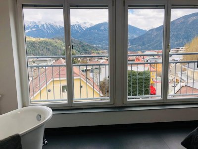 4-Zimmerwohnung / Penthousewohnung / Designerwohnung / über den Dächern von Imst möbeliert
