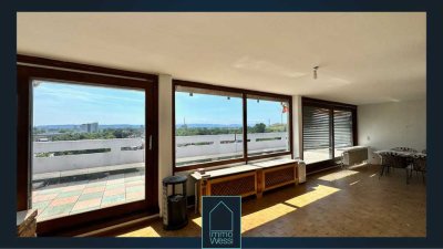 Über den Dächern Karlsruhes! Penthouse-Wohnung mit 4,5 Zimmer und 360 °-Blick in KA-Knielingen