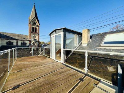Wohnen über den Dächern von Bassenheim – Großzügige Maisonettewohnung mit zwei Dachterrassen