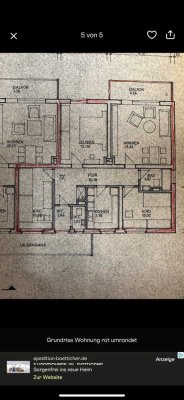 Helle 4-Zimmer Hochparterre-Wohnung mit Balkon in Bad Nauheim
