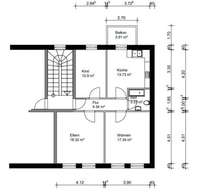 Sehr gepflegte 3 ZKB,  Balkon, bezugsfrei Juli 2026!