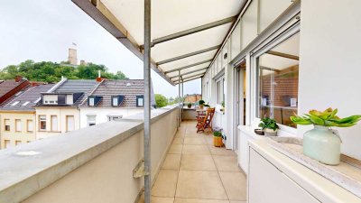Möbliertes Business Apartment mit Blick auf die Godesburg