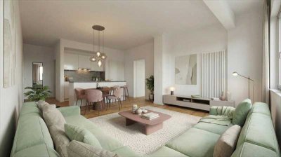 Neuwertige 2-Zi.-Penthouse-Wohnung mit sonniger Dachterrasse, Bad mit Fenster und Gäste-WC