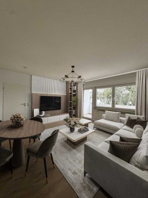 Aufwändig Renovierte 2-Zimmer-Wohnung mit Loggia & Garage in absolut ruhiger Lage in Ampfing