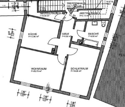 schöne 2 ZKB Wohnung im 1. OG in Ramberg