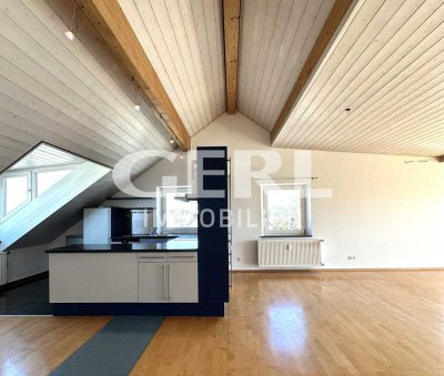 Wohnung mit Dachgarten - 2-Zimmer-Loftwohnung mit Einbauküche