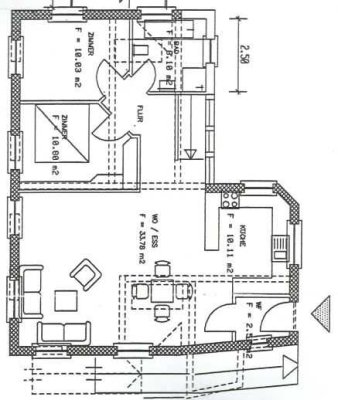 Ansprechende 3-Raum-Erdgeschosswohnung mit EBK und Balkon in Güglingen