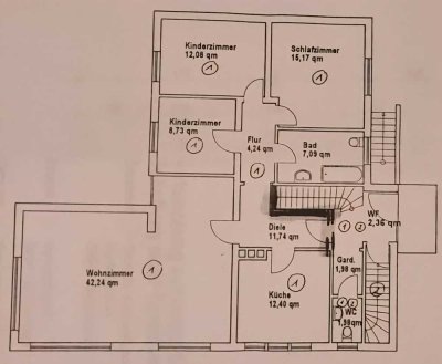 Helle 116 m² Wohnung mit Balkon/Hochterasse in Mielkendorf