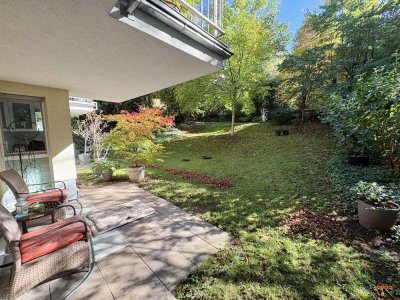 Stilvolle 3-Zimmer-Wohnung mit großzügigem Garten auf der Uhlandshöhe inkl. TG-Stellplatz