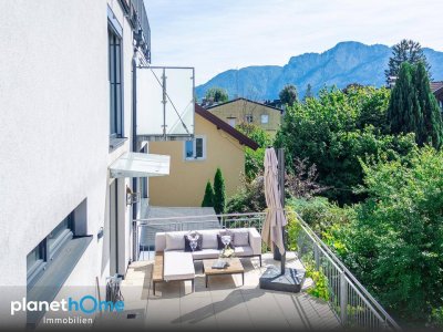 Wohnluxus im Zentrum – große Sonnenterrasse, Garage und Seenähe