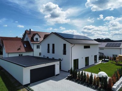 Modernes A+ Einfamilienhaus mit Wärmepumpe und PV-Anlage im Landkreis Augsburg
