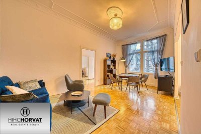 VOLL MÖBLIERTE 2-ZI.-ALTBAUWOHNUNG IN GUTER LAGE BERLIN-FRIEDENAU! 2. OG, BLK, EBK, FREI AB SOFORT!