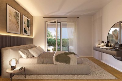 Ideal für Paare: 3-Zimmer-Wohnung mit Balkon und Blick ins Grüne
