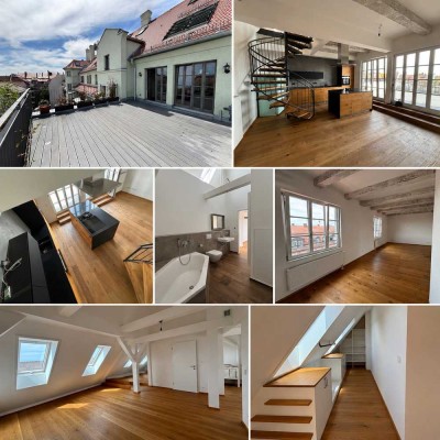 Aussergewöhnliches Loft auf zwei Ebenen mit 30 m² Dachterrasse im Industriedenkmal