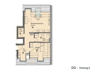 Wohnung 08 | 2,5 Zimmer | 60 m²