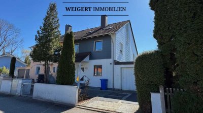 WEIGERT: Modernisierte Doppelhaushälfte mit Charme, Südgarten, Terrasse, Balkon & Garage in Eichenau