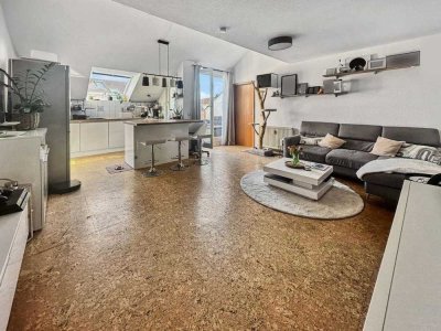 Moderne, lichtdurchflutete 4-Zimmer-Dachgeschoss-Wohnung in Marbach am Neckar