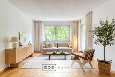 Charmante 3-Zimmer-Wohnung mit großem Westbalkon in begehrter Lage des Augsburger Bismarckviertels