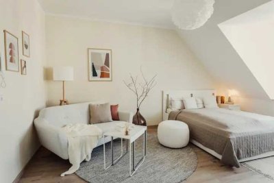 Möblierte stilvolle 1-Raum-Wohnung mit luxuriöser Innenausstattung in Leipzig