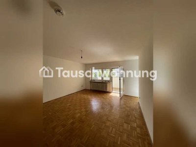Tauschwohnung: 1-Zimmer-Wohnung mit Balkon und Garage am Rotkreuzplatz