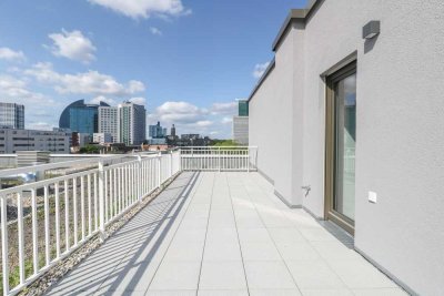 Penthouse-Flair mit sonniger Dachterrasse – exklusive 3-Zi.-Wohnung im neuen KARO & GOLD!