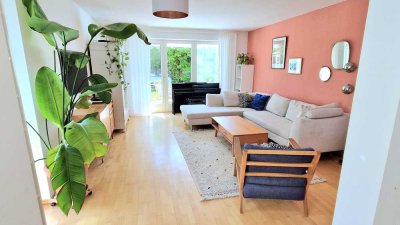 Möblierte Doppelhaushälfte mit Garten, Wintergarten und Garage. Kein Makler. Befristete Vermietung.