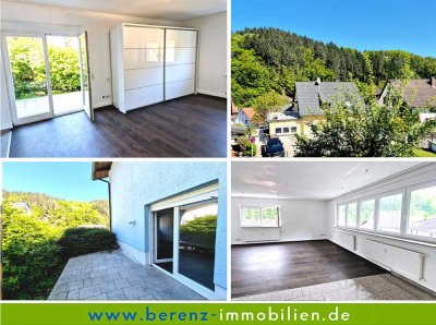 Großzügig geschnittenen, helle 2 ZKB + Terrasse + schönem Ausblick ins Grüne