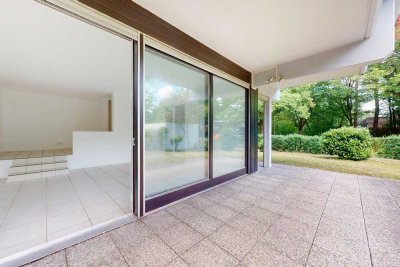 Direkt am Englischen Garten! 3-Zimmer-Erdgeschosswohnung mit großem Garten in exklusiver Wohnanlage