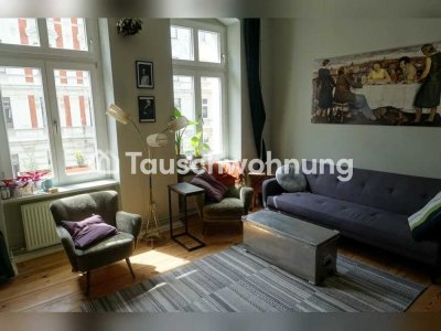 Tauschwohnung: Helle 3,5 Zimmer Altbauwohnung mit Stuck