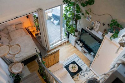 Ideal für Singles oder Anleger: 1,5 Zimmer Maisonettewohnung mit Loggia & TG-Stellpatz