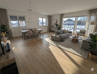 Wohnen und Arbeiten unter einem Dach - exklusiver Neubau-Wohntraum mit Garten