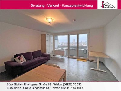 Mainzer Neustadt: Top saniertes Appartement mit Balkon und tollem Blick über Mainz