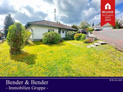 Wohnen auf einer Ebene – gepflegter Bungalow mit Garten und Garage in Gebhardshain!