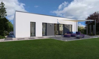 INKL.560m² GRUNDSTÜCK + VARIANTE TECHNIKFERTIG / KLASSISCHER BUNGALOW - NEU INTERPRETIERT