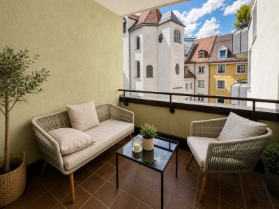 Ruhige 2-Zimmer-Wohnung mit Balkon im Herzen der Münchner Altstadt