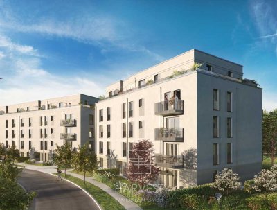 Lichtdurchflutete 3-Zimmer-Wohnung mit Westterrasse + bis Q4-2026 bezugsfertig +