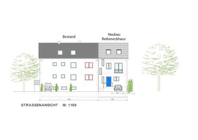 Exklusiver Neubau! Zeitgemäßes Reiheneckhaus auf großem sonnigen Grundstück