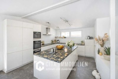 Exklusive Penthouse-Maisonette mit Dachterrasse & Stellplatz in Frankfurt-Preungeshei
