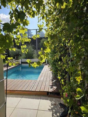 Modernes 6-Zi-EFH mit Pool, Sauna und Gartenidylle - Am Waldrand von Mainz Lerchenberg